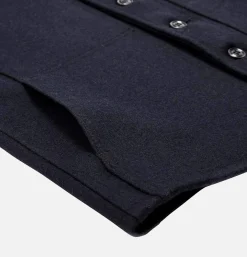FILSON Mackinaw Wool Vest Navy< Vestes|Blousons & Manteaux