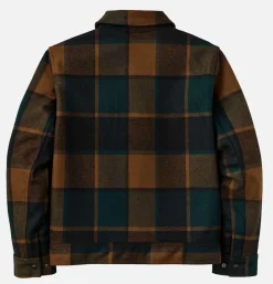 FILSON Mackinaw Wool Work Plaid Green< Blousons & Manteaux