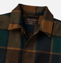 FILSON Mackinaw Wool Work Plaid Green< Blousons & Manteaux