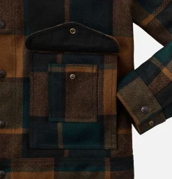 FILSON Mackinaw Wool Work Plaid Green< Blousons & Manteaux
