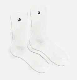 CARHARTT WIP Madison Packs Socks White<Homme Chaussettes