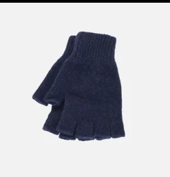 ROBERT MACKIE Mitten en Laine Navy< Gants • Bonnets • Echarpes