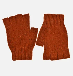 ROBERT MACKIE Mittens Shin Donegal Rust< Gants • Bonnets • Echarpes