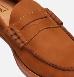 G.H. BASS Mocassin Larson Nubuck Tan<Homme Mocassins