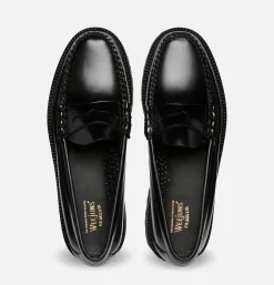G.H. BASS Mocassin Larson 90's Penny Loafer Black<Homme Mocassins