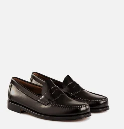 G.H. BASS Mocassin Logan Black<Homme Mocassins