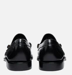 G.H. BASS Mocassin Weejun Weave Black & White<Homme Mocassins