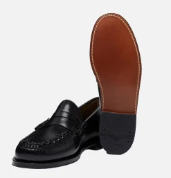 G.H. BASS Mocassin Weejun Weave Black<Homme Mocassins