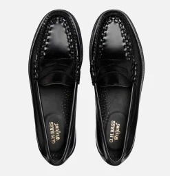 G.H. BASS Mocassin Weejun Weave Black<Homme Mocassins
