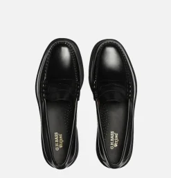 G.H. BASS Moccassin Weejun Step Larson Black<Homme Mocassins