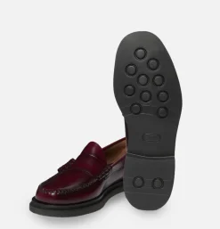 G.H. BASS Moccassin Weejun Step Larson Wine<Homme Mocassins