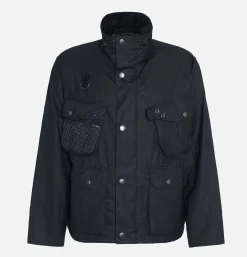 BARBOUR Modified Dryfly Wax Jacket Noir< Blousons & Manteaux