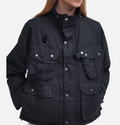 BARBOUR Modified Dryfly Wax Jacket Noir< Blousons & Manteaux