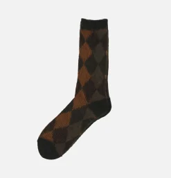 ANONYMOUS ISM Napping Jq Crew Socks Moss Brown<Homme Chaussettes
