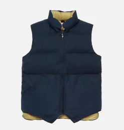 CRESCENT DOWN WORKS North by Northwest Vest Navy< Blousons & Manteaux