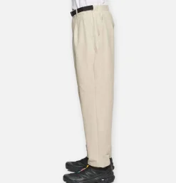 GOLDWIN One Tuck Ankle Pants Beige< Pantalons