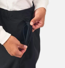 GOLDWIN One Tuck Tapered Stretch Black< Pantalons