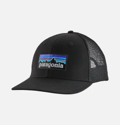 PATAGONIA ACCESSORIES P6 Logo Cap Black< Chapeaux & Casquettes