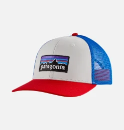 PATAGONIA ACCESSORIES P6 Logo Cap White W/fire< Chapeaux & Casquettes