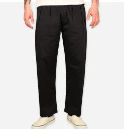 UNIVERSAL WORKS Pantalon Double Pleated Black< Chinos