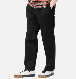 CARHARTT WIP Pantalon Salford Black Rinsed< Chinos