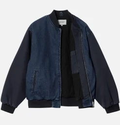 CARHARTT WIP Paxon Bomber Navy Stone Washed< Vestes