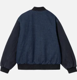CARHARTT WIP Paxon Bomber Navy Stone Washed< Vestes