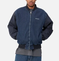 CARHARTT WIP Paxon Bomber Navy Stone Washed< Vestes