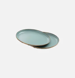 BAREBONES Petites Assiettes Email X 2 Mint< Outdoor