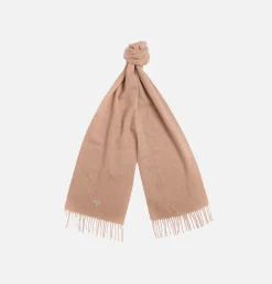 BARBOUR Plain Lambswool Scarf Lt Brown< Gants • Bonnets • Echarpes