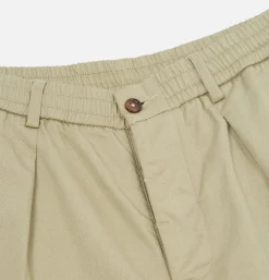 UNIVERSAL WORKS Pleated Track Pant Stone< Pantalons