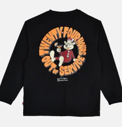 MANASTASH Poly Tee Ls 24hrs Black< T-shirts