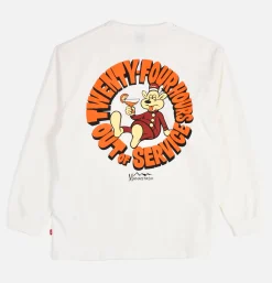 MANASTASH Poly Tee Ls 24hrs White< T-shirts