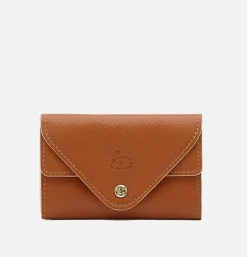 IL BISONTE Porte-cartes Uffizi Caramel< Petite Maroquinerie
