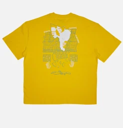 DEUS Primitive Learning Tee Yellow< T-shirts