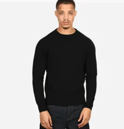 WILLIAM LOCKIE Pull Col Rond Black< Pulls & Cardigans