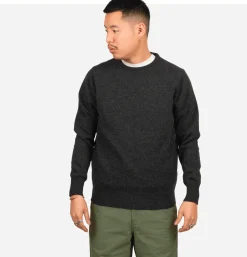 WILLIAM LOCKIE Pull Col Rond Charcoal< Pulls & Cardigans