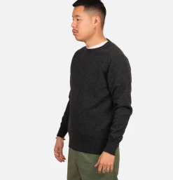 WILLIAM LOCKIE Pull Col Rond Charcoal< Pulls & Cardigans