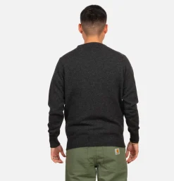 WILLIAM LOCKIE Pull Col Rond Charcoal< Pulls & Cardigans