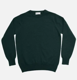 WILLIAM LOCKIE Pull Col Rond Green Astra< Pulls & Cardigans