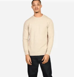 WILLIAM LOCKIE Pull Col Rond Linen< Pulls & Cardigans