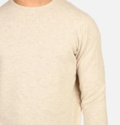 WILLIAM LOCKIE Pull Col Rond Linen< Pulls & Cardigans
