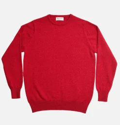 WILLIAM LOCKIE Pull Col Rond Poppy Mix< Pulls & Cardigans