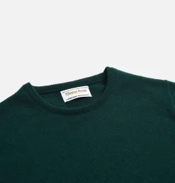 WILLIAM LOCKIE Pull Col Rond Tartan Green< Pulls & Cardigans
