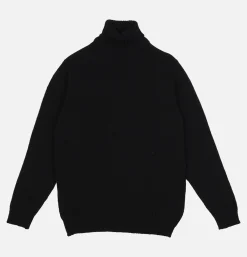 WILLIAM LOCKIE Pull Col Roulé Aryan Black< Pulls & Cardigans