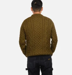 PEREGRINE Pull Hudson Aran Khaki< Pulls & Cardigans
