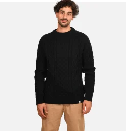 PEREGRINE Pull Hudson Aran Navy< Pulls & Cardigans