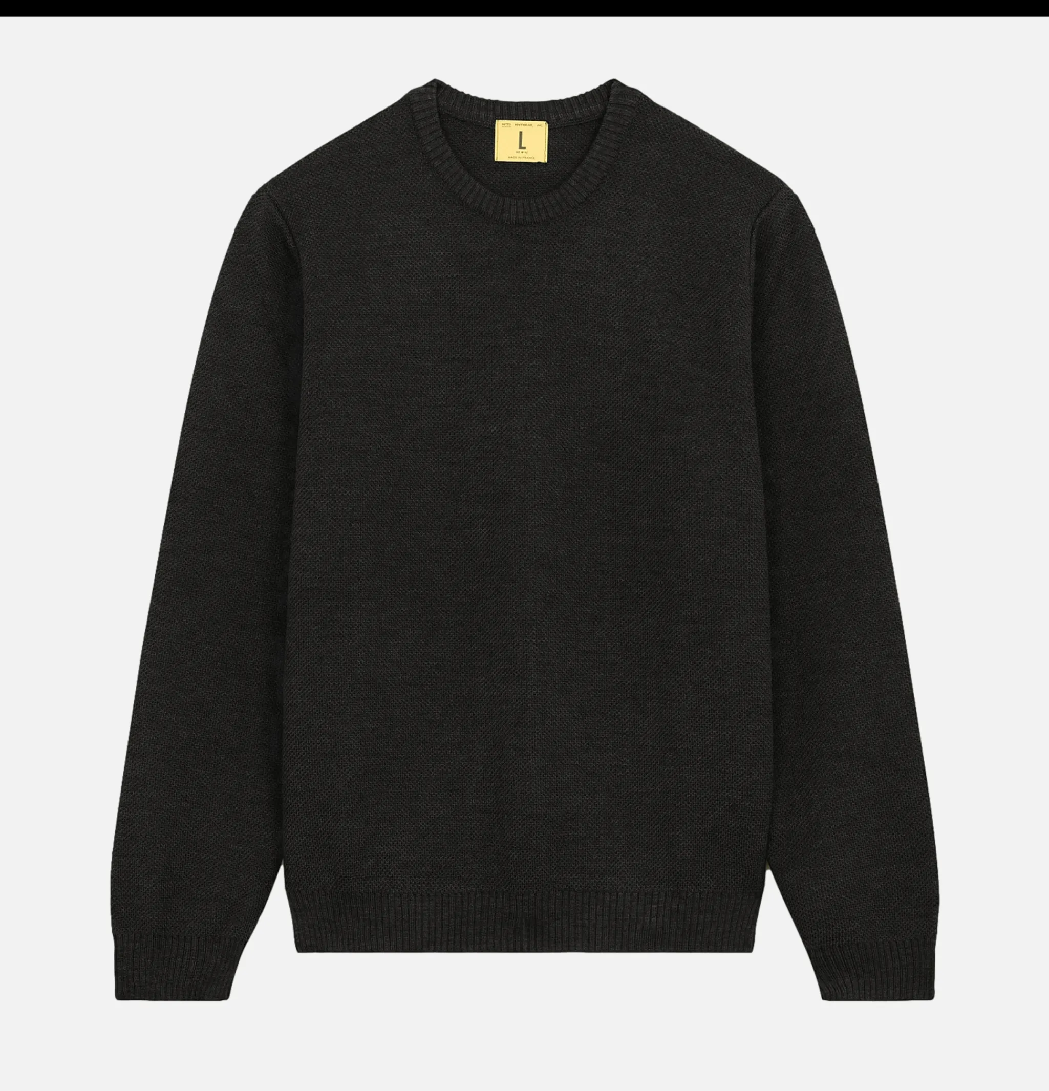 NITTO KNITWEAR Pull Youri Col Rond Anthracite< Pulls & Cardigans