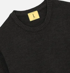 NITTO KNITWEAR Pull Youri Col Rond Anthracite< Pulls & Cardigans