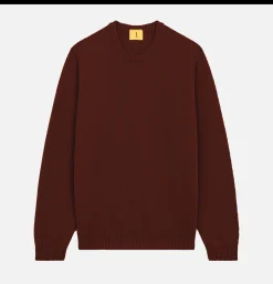 NITTO KNITWEAR Pull Youri Col Rond Brique< Pulls & Cardigans